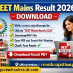 REET Mains Result 2026
