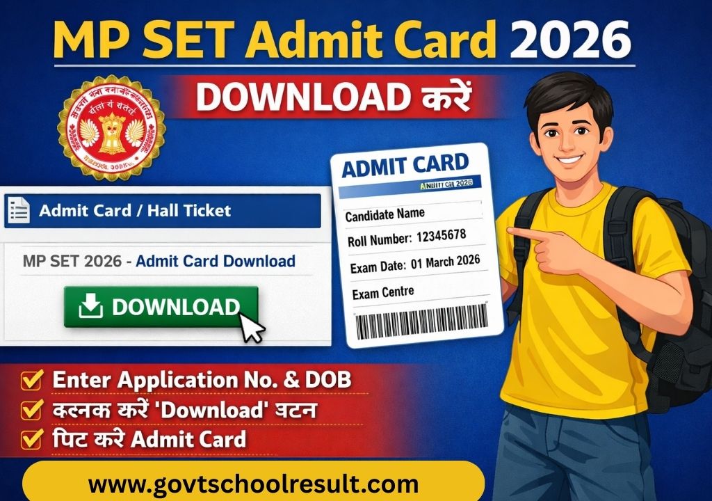MP SET Admit Card 2026
