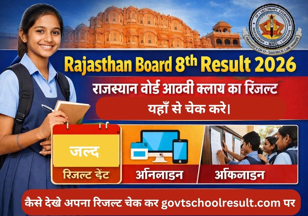 Rajasthan Board 8th Result 2026