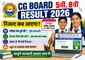 CG Board 5th 8th Result 2026