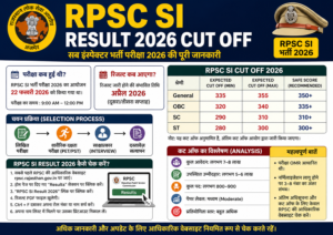 RPSC SI Result 2026 Cut Off