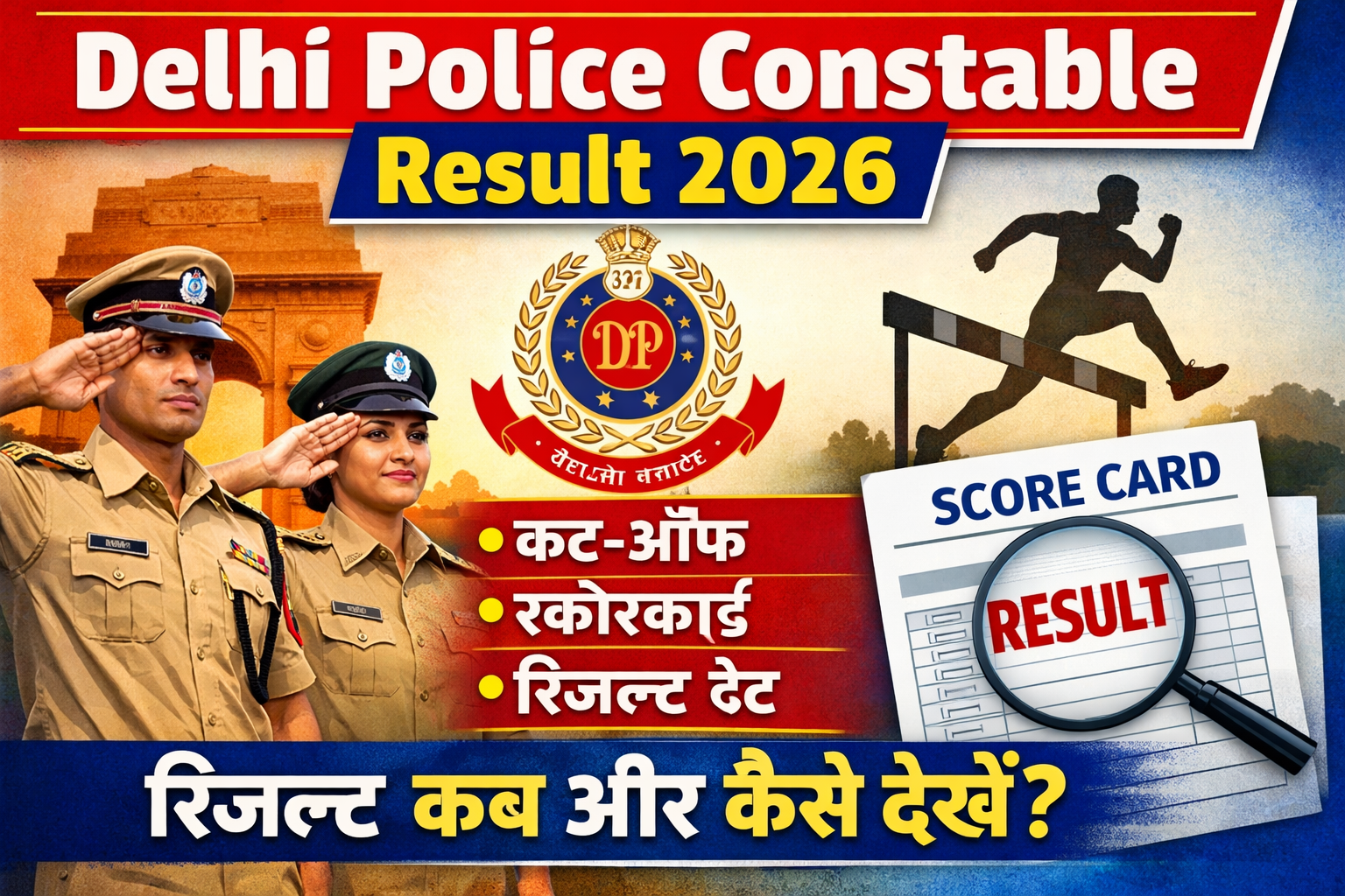 Delhi Police Constable Result 2026 {Link} Cut-Off, Scorecard