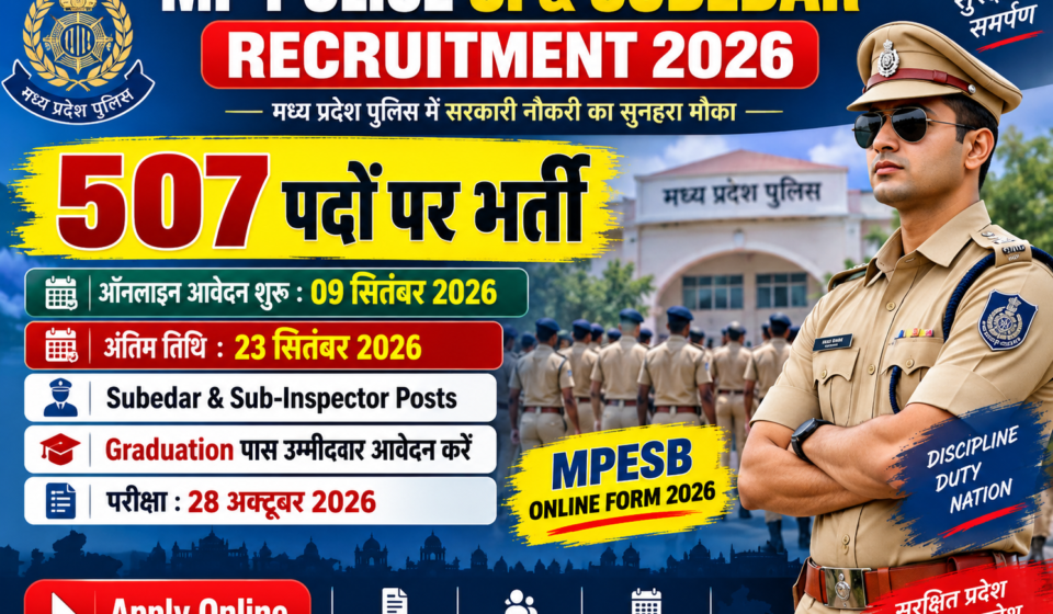 MP Police SI & Subedar Recruitment 2026