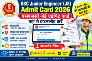 SSC Junior Engineer JE Admit Card 2026